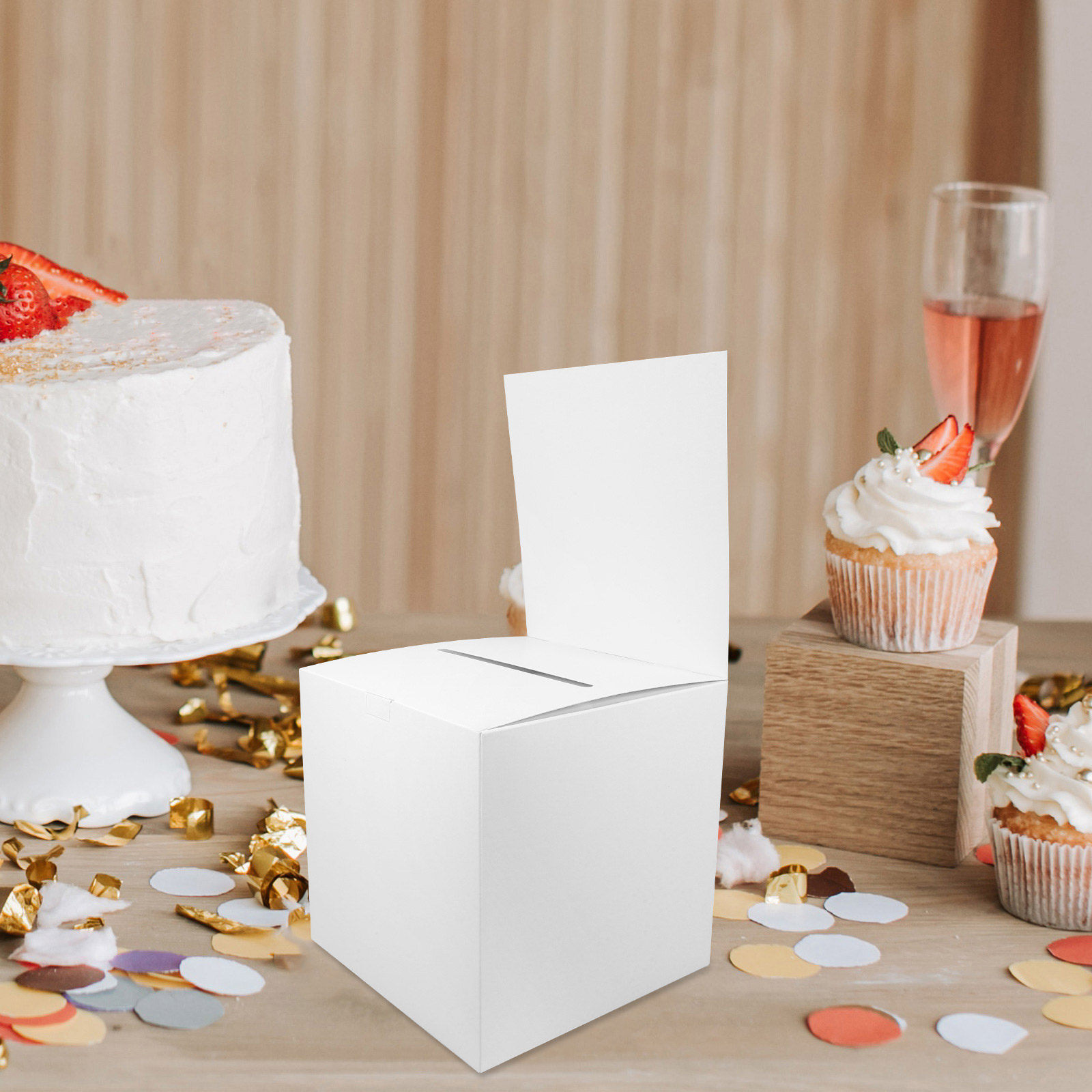 Event Party Box - 4 caixas de papel para sorteio,