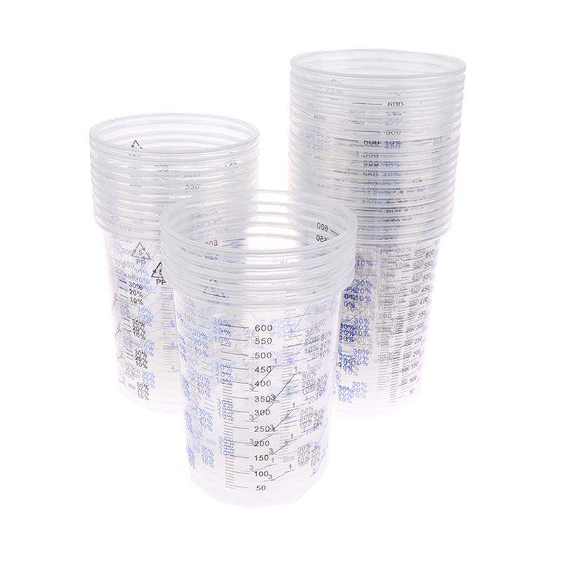 Plastic Cup 50Pcs - 10/50 unidades de copos calibrados para