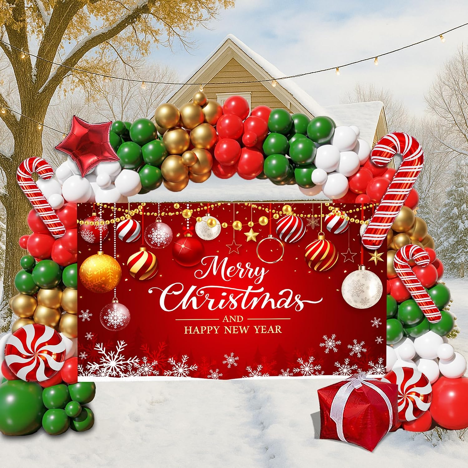 Kit de arco de balões de Natal - Balloon Arch Kit avaliação e preço