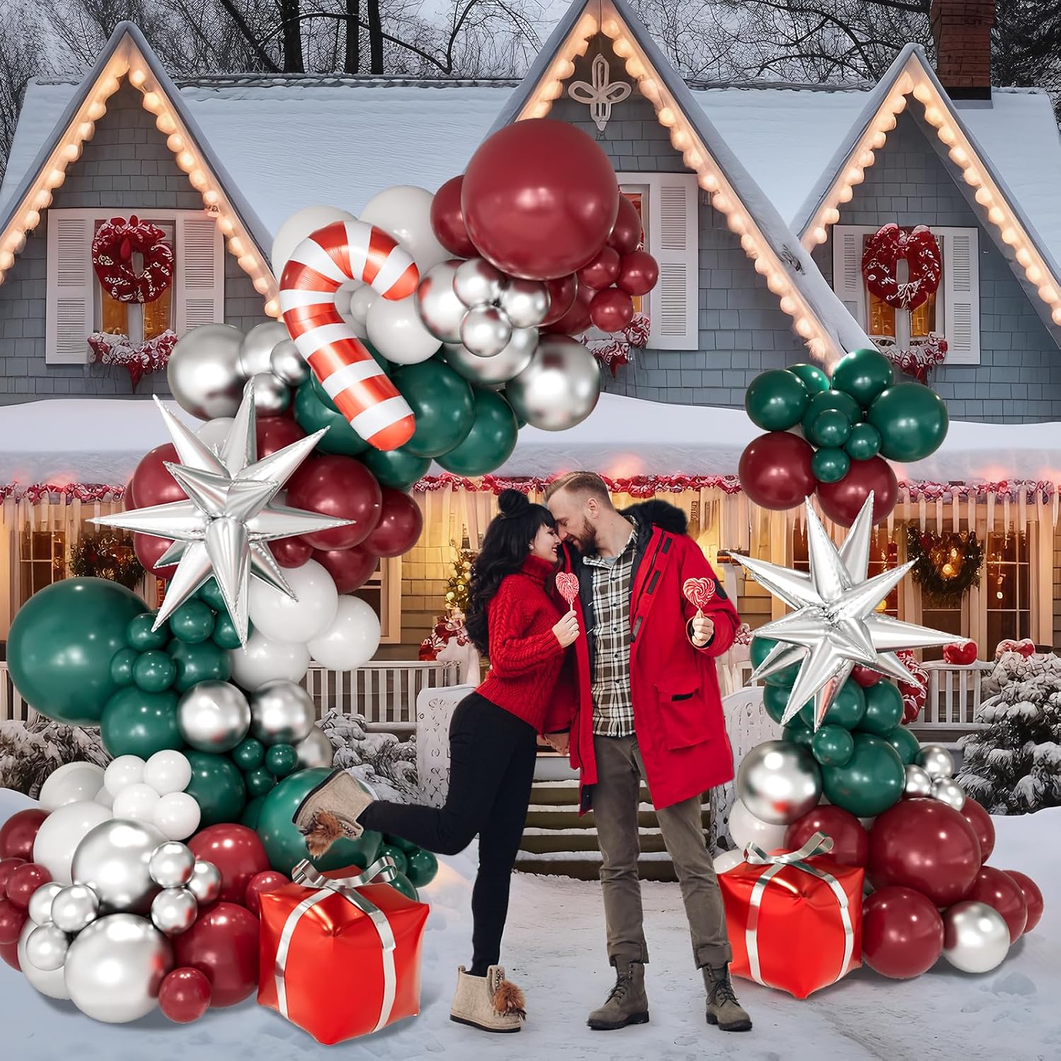 Kit de Arco de Balões de Natal - Balloon Arch Kit avaliação e preço