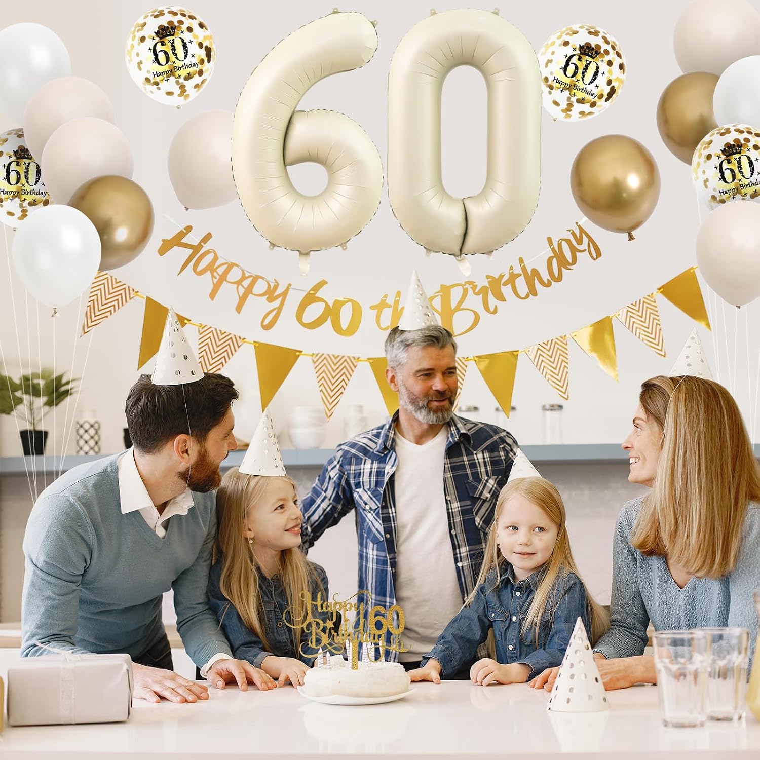 Decorações de Aniversário de 6 - Party Banner Gold avaliação e preço