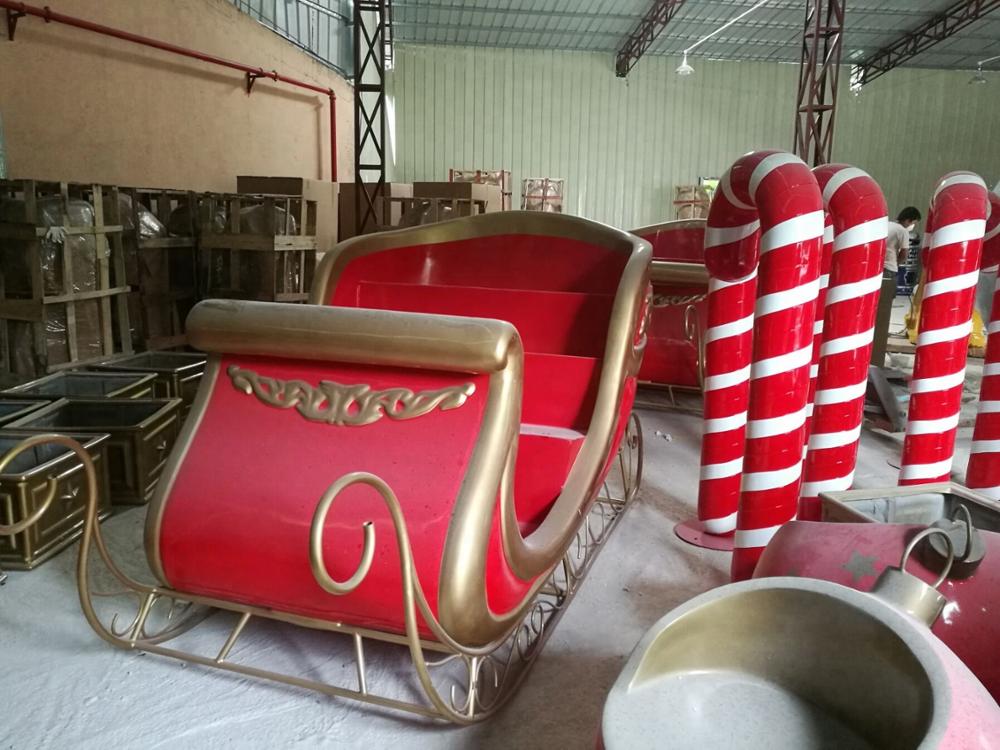 Trenó de Papai Noel em Fibra d - Event & Party Supply Photos avaliação e preço