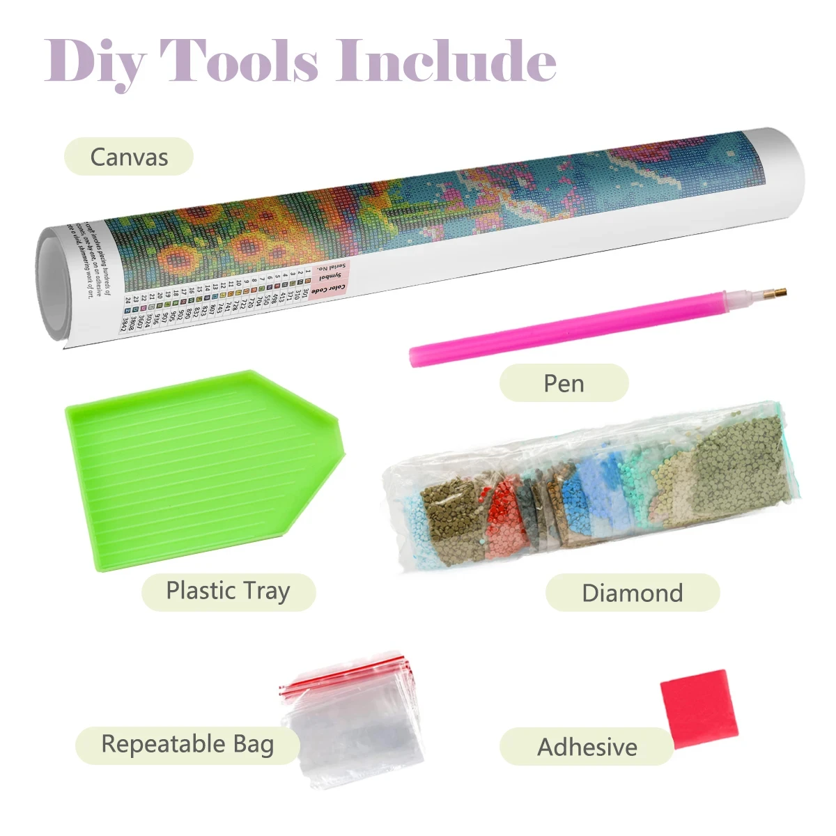 Pintura de diamantes, campo de - Paper Straw Color avaliação e preço