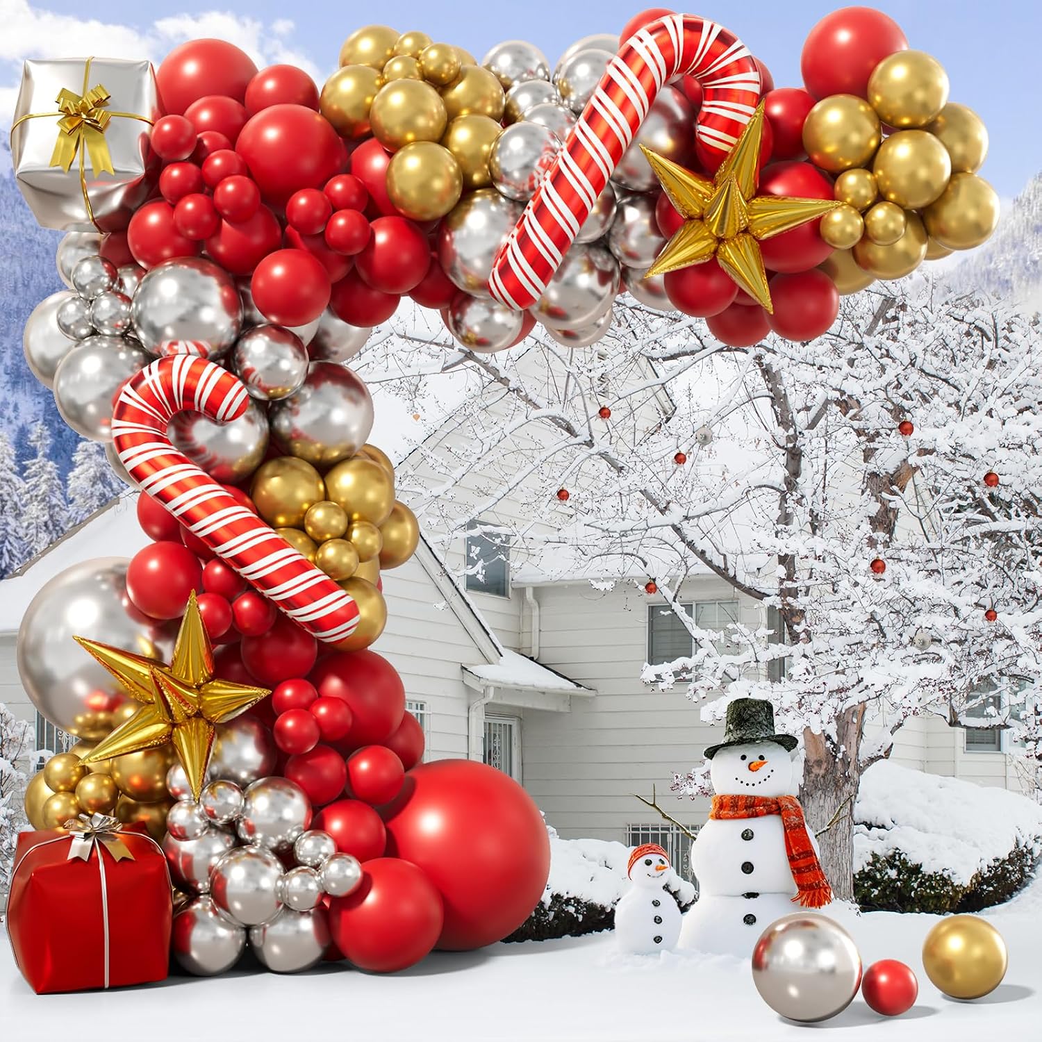 Kit de Arco de Balões de Natal - Balloon Arch Kit avaliação e preço