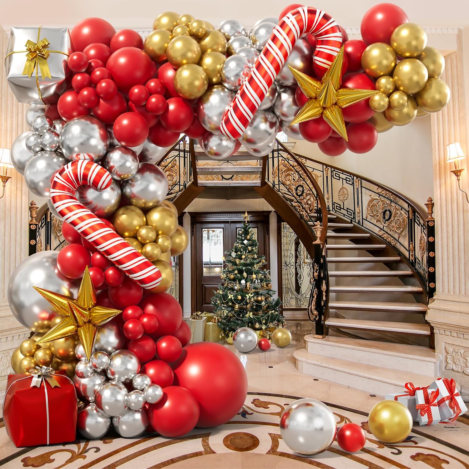 Kit de Arco de Balões de Natal - Balloon Arch Kit avaliação e preço