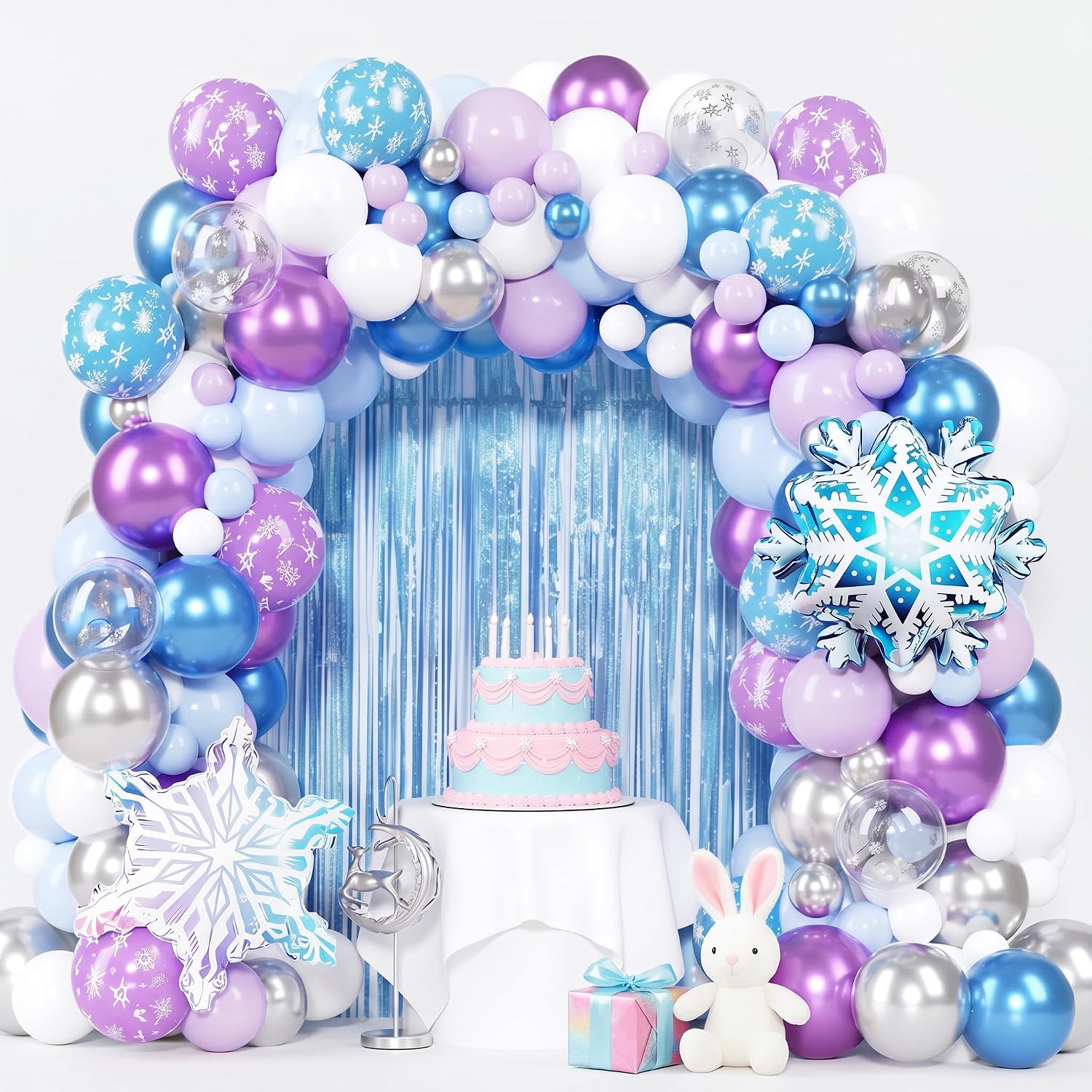 Kit de Arco de Balões Frozen c - Balloon Arch Kit avaliação e preço
