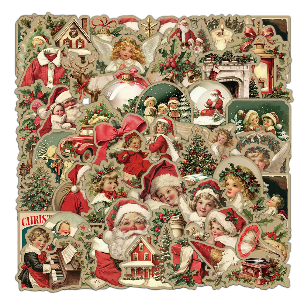 50 pçs criativo retro natal ad - Plastic Cup 50Pcs avaliação e preço