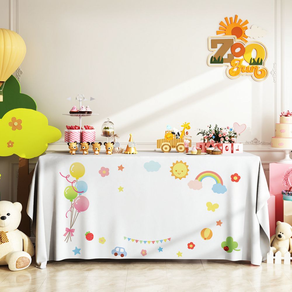 Toalha de mesa festiva, decora - Dessert Table Backdrop avaliação e preço